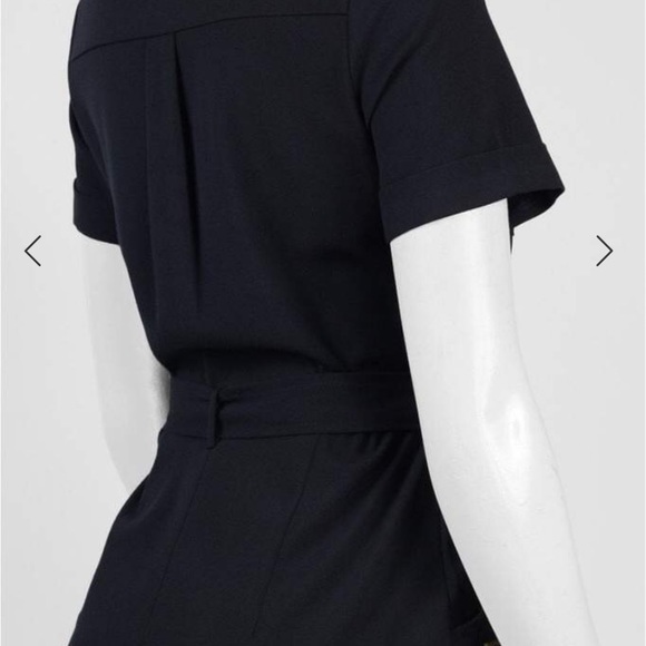 Zac & Rachel: collared button down black dress - Picture 2 of 4